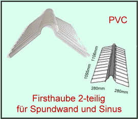 PVC-Firsthaube 2-teilig