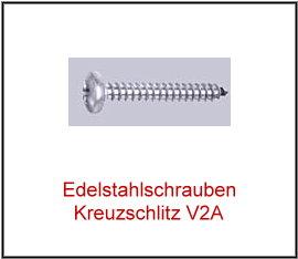 V2A Kreuzschlitzschrauben 4,2x32mm