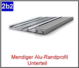 Mendiger Classic-Rand-Unterprofil (Alu)