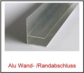 Alu- Wand- Randabschlussprofil 16mm