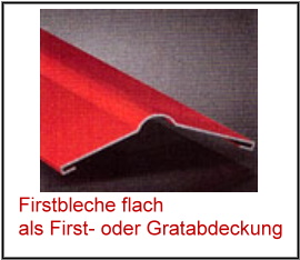 Firstbleche flach 60 µm TTHD Dicke 0,5 mm